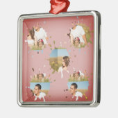 シンプルミニマルエレガントカスタム輪 メタルオーナメント (左)