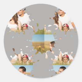 シンプルミニマルエレガントカスタム輪 ラウンドシール