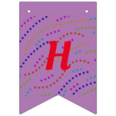 シンプルミニマルエレガントカラフル バンティングフラッグ (第1の旗)