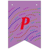 シンプルミニマルエレガントカラフル バンティングフラッグ (第3の旗)