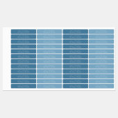 シンプルミニマルエレガントダスキーブルーキャンドルラベル ラベル (シート)