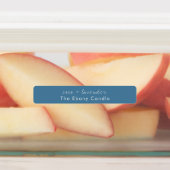 シンプルミニマルエレガントダスキーブルーキャンドルラベル ラベル (貼付)