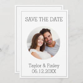 シンプルミニマルエレガントパーソナライズされた写真結婚の 招待状