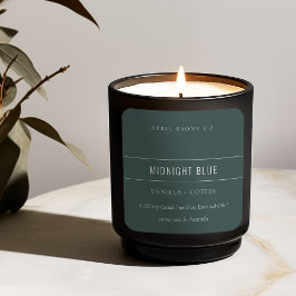 シンプルミニマルエレガントモダンダスキグレイ青 スクエアシール