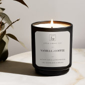 シンプルミニマルエレガントモダンダスキホワイトロゴ スクエアシール