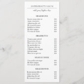 シンプルミニマルエレガントモダン価格表 (正面)