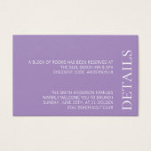 シンプルミニマルエレガントラベンダー結婚文字 (正面)