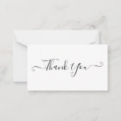 シンプルミニマルエレガントリストサンキュー ノートカード (正面)