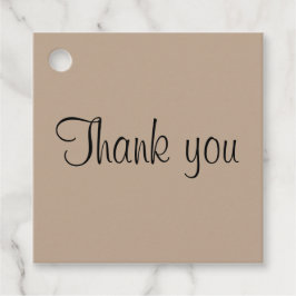 シンプルミニマルエレガント感謝していハッピーバースデーユー フェイバータグ