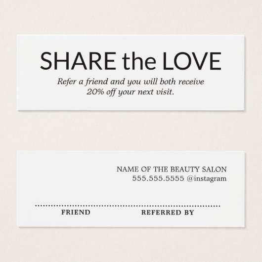 シンプルミニマルエレガント白黒 (正面&裏面)