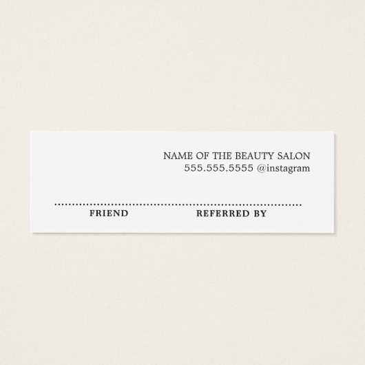 シンプルミニマルエレガント白黒 (裏面)