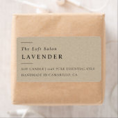 シンプルミニマルエレガント素朴Craft Candle Label ラベル (インサイチュ)