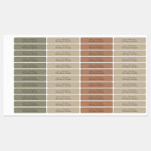 シンプルミニマルエレガント素朴Kraftキャンドルラベル ラベル (シート)