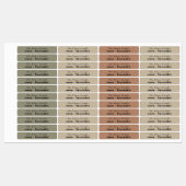 シンプルミニマルエレガント素朴Kraftキャンドルラベル ラベル (シート)