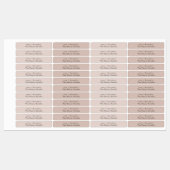 シンプルミニマルエレガント赤面キャンドルラベル ラベル (シート)