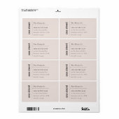 シンプルミニマルエレガント赤面石鹸ラベル ラベル (フルシート)