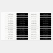 シンプルミニマルエレガント黒・白キャンドルラベル ラベル (シート)