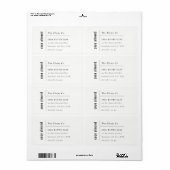 シンプルミニマルエレガント黒・白ソープラベル ラベル (フルシート)