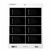 シンプルミニマルエレガント黒・白ソープラベル ラベル (フルシート)