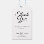 シンプルミニマルエレガント黒・白 ギフトタグ (正面)