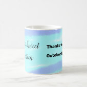 シンプルミニマルエレガントsweet sixteenカスタムモダン コーヒーマグカップ (中央)