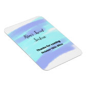 シンプルミニマルエレガントsweet sixteenカスタムモダン マグネット (右側)