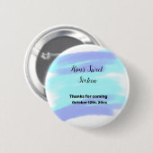 シンプルミニマルエレガントsweet sixteenカスタムモダン 缶バッジ (正面&裏面)