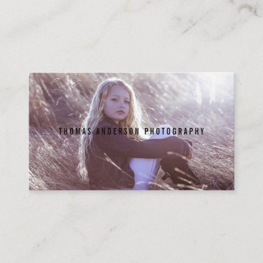 シンプルミニマルオーバーレイ撮影 |名刺 名刺 (正面)