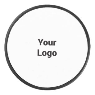 シンプルミニマルカスタムエレガントロゴ アイスホッケーパック