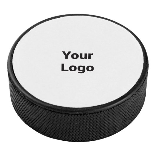 シンプルミニマルカスタムエレガントロゴ アイスホッケーパック (3/4)