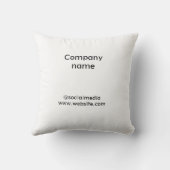 シンプルミニマルカスタムエレガント  クッション (裏面)