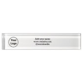 シンプルミニマルカスタムエレガント  デスクネームプレート (正面)