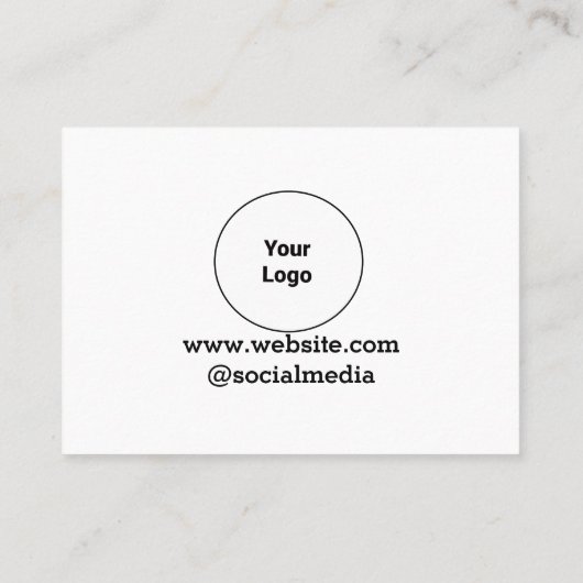 シンプルミニマルカスタムエレガント   名刺 (裏面)