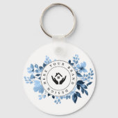 シンプルミニマルカスタムリストロゴキーチェーン キーホルダー (裏面)