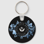 シンプルミニマルカスタムリストロゴキーチェーン キーホルダー (正面)