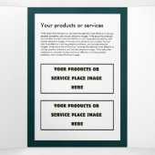 シンプルミニマルカスタムリストロゴ&イメージビジネス 三つ折りカード (内部中)