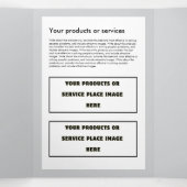 シンプルミニマルカスタムリストロゴ&イメージビジネス 三つ折りカード (内部中)