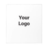 シンプルミニマルカスタムロゴの追加webサイト ノートパッド (正面)