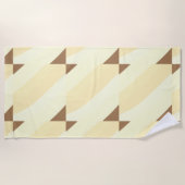 シンプルミニマルカスタムロゴの追加webサイト ビーチタオル (正面)