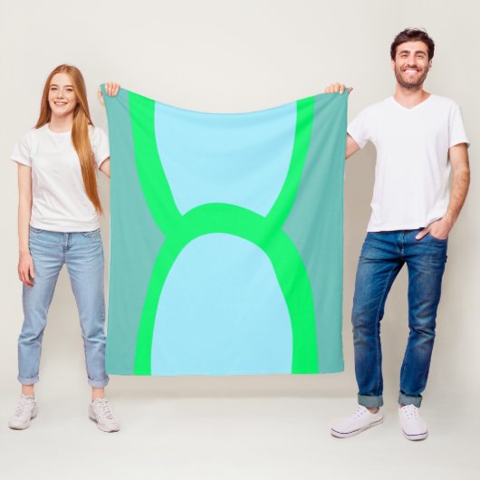 シンプルミニマルカスタムロゴの追加webサイト フリースブランケット (インサイチュ)