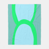 シンプルミニマルカスタムロゴの追加webサイト フリースブランケット (正面)