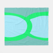 シンプルミニマルカスタムロゴの追加webサイト フリースブランケット (正面(横))