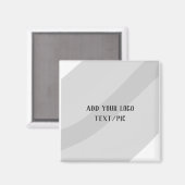 シンプルミニマルカスタムロゴの追加webサイト マグネット (正面/裏面)