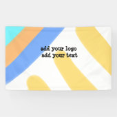 シンプルミニマルカスタムロゴの追加webサイト 横断幕 (横)