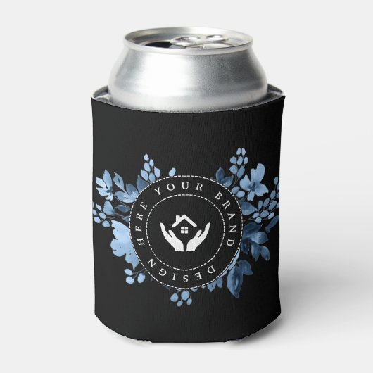 シンプルミニマルカスタムロゴクーラーボックス 缶クーラー (缶正面)