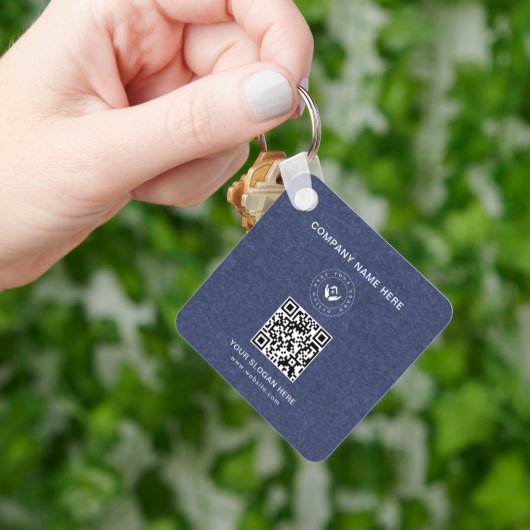 シンプルミニマルカスタムロゴ&文字プロモーション キーホルダー (手)