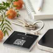 シンプルミニマルカスタムロゴ&文字プロモーション キーホルダー (正面右)