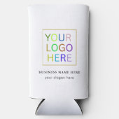 シンプルミニマルカスタムロゴ&文字プロモーション スリム缶クーラー (正面)