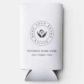 シンプルミニマルカスタムロゴ&文字プロモーション スリム缶クーラー (正面)