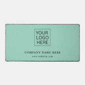 シンプルミニマルカスタムロゴ&文字プロモーション デスクマット (正面)